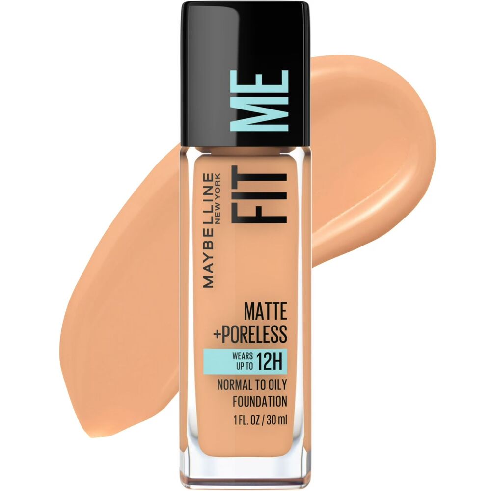 Maybelline Fit Me Matte+ Poreless Foundation 320 Natural Tan, 1 fl. oz.